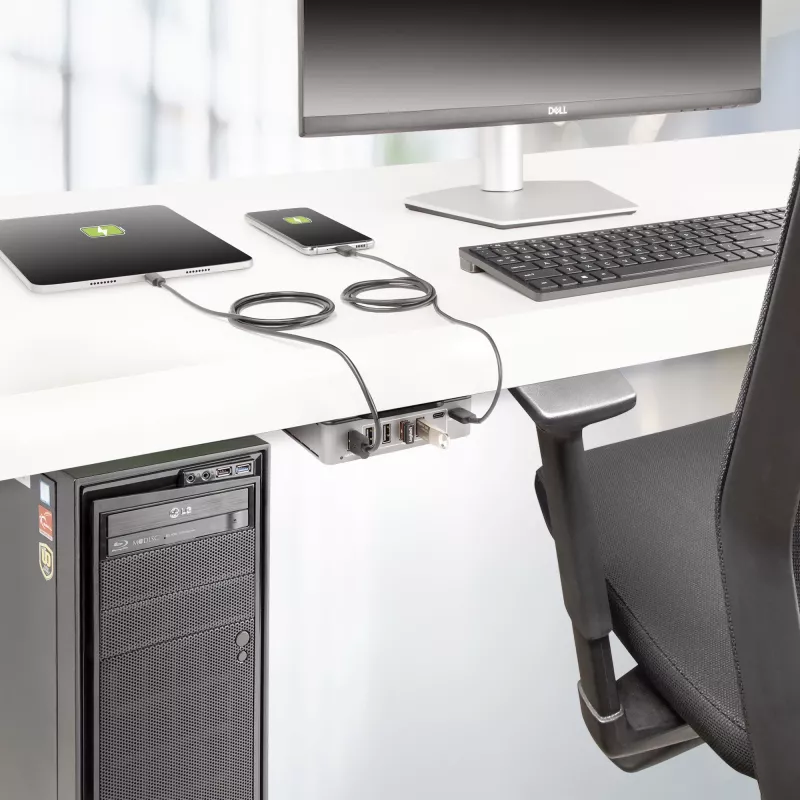 Hub USB-C StarTech.com a 7 porte - 5x USB-A + 2x USB-C - Self-Powered con alimentatore da 65W - USB 3.1 10Gbps - Hub USB per desktop/laptop con cavo di blocco certificato USB-IF da 3ft - Hub USB C