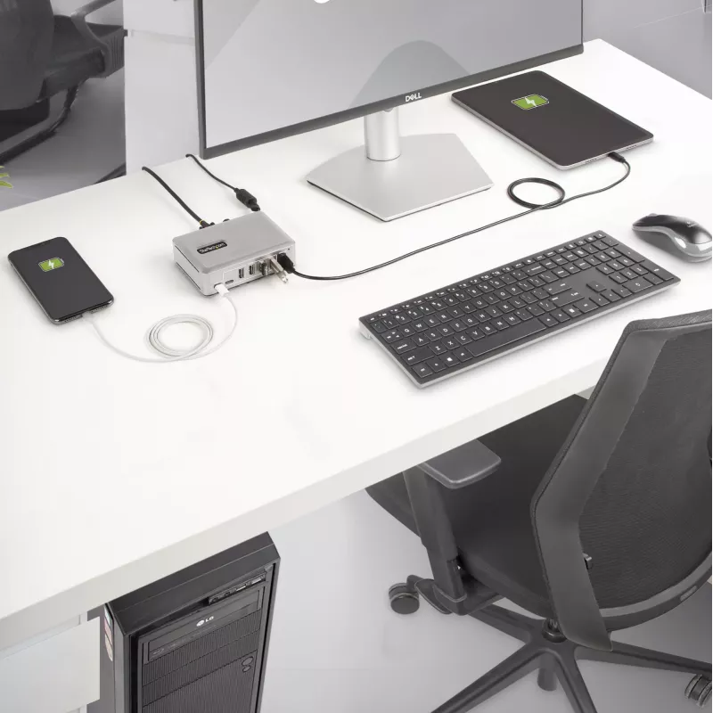 Hub USB-C StarTech.com a 7 porte - 5x USB-A + 2x USB-C - Self-Powered con alimentatore da 65W - USB 3.1 10Gbps - Hub USB per desktop/laptop con cavo di blocco certificato USB-IF da 3ft - Hub USB C