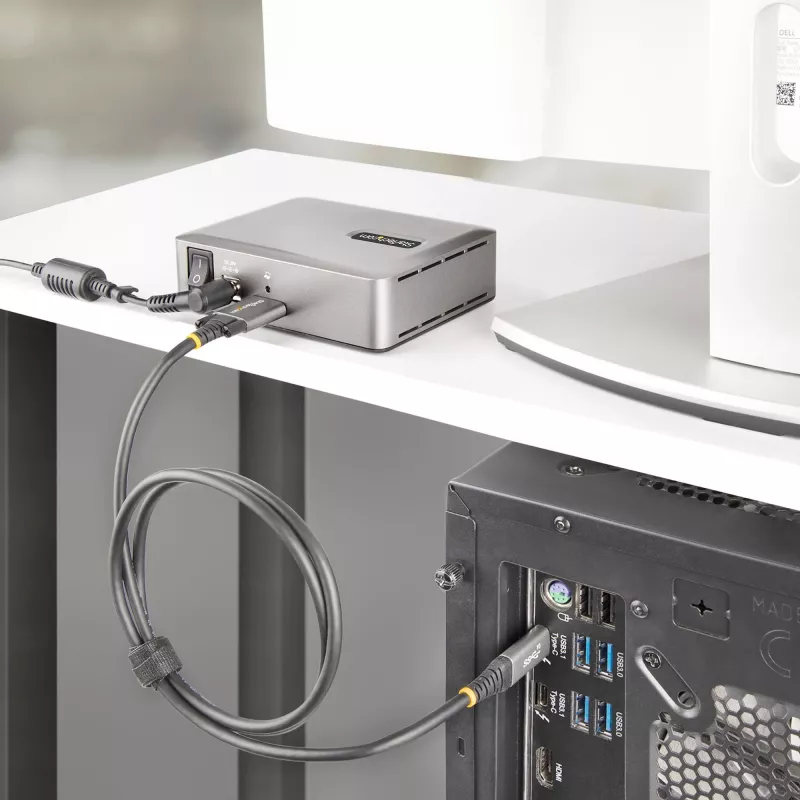 Hub USB-C StarTech.com a 7 porte - 5x USB-A + 2x USB-C - Self-Powered con alimentatore da 65W - USB 3.1 10Gbps - Hub USB per desktop/laptop con cavo di blocco certificato USB-IF da 3ft - Hub USB C
