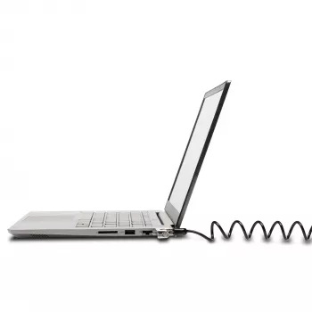 Lucchetto a combinazione portatile sottile Kensington per fessura di sicurezza standard, 1,8 m, Kensington, lucchetto a combinazione, acciaio al carbonio, nero, argento