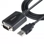 Cavo USB a seriale StarTech.com 1m con mantenimento della porta COM, connettore DB9 RS232 a convertitore USB, adattatore USB a seriale per PLC/stampante/scanner, chipset Prolific, Windows/Mac