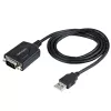 Cavo USB a seriale StarTech.com 1m con mantenimento della porta COM, connettore DB9 RS232 a convertitore USB, adattatore USB a seriale per PLC/stampante/scanner, chipset Prolific, Windows/Mac