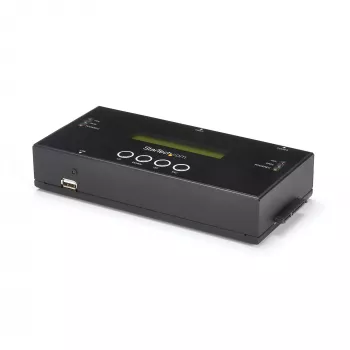 Duplicatore e cancellatore di dischi fissi standalone 1:1 StarTech.com, clonatore/copiatore HDD/SSD SAS e SATA, duplicatore e sanificatore di dischi fissi, display LCD, conforme TAA
