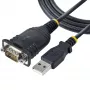 Cavo USB a seriale StarTech.com 1m, connettore DB9 RS232 a convertitore USB, IC Prolific, adattatore USB a seriale per PLC/stampante/scanner/switch, adattatore USB a porta COM, Windows/Mac
