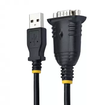 Cavo USB a seriale StarTech.com 1m, connettore DB9 RS232 a convertitore USB, IC Prolific, adattatore USB a seriale per PLC/stampante/scanner/switch, adattatore USB a porta COM, Windows/Mac