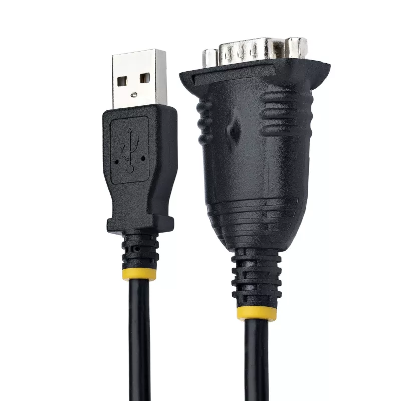Cavo USB a seriale StarTech.com 1m, connettore DB9 RS232 a convertitore USB, IC Prolific, adattatore USB a seriale per PLC/stampante/scanner/switch, adattatore USB a porta COM, Windows/Mac