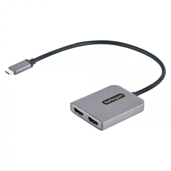 Hub MST USB-C a doppio HDMI StarTech.com - doppio HDMI 4K 60Hz - adattatore multi-monitor USB Type-C per laptop con cavo da 30cm - hub Multi-Stream Transport DP 1.4 - splitter USB-C a HDMI