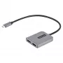 Hub MST USB-C a doppio HDMI StarTech.com - doppio HDMI 4K 60Hz - adattatore multi-monitor USB Type-C per laptop con cavo da 30cm - hub Multi-Stream Transport DP 1.4 - splitter USB-C a HDMI