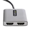 Hub MST USB-C a doppio HDMI StarTech.com - doppio HDMI 4K 60Hz - adattatore multi-monitor USB Type-C per laptop con cavo da 30cm - hub Multi-Stream Transport DP 1.4 - splitter USB-C a HDMI