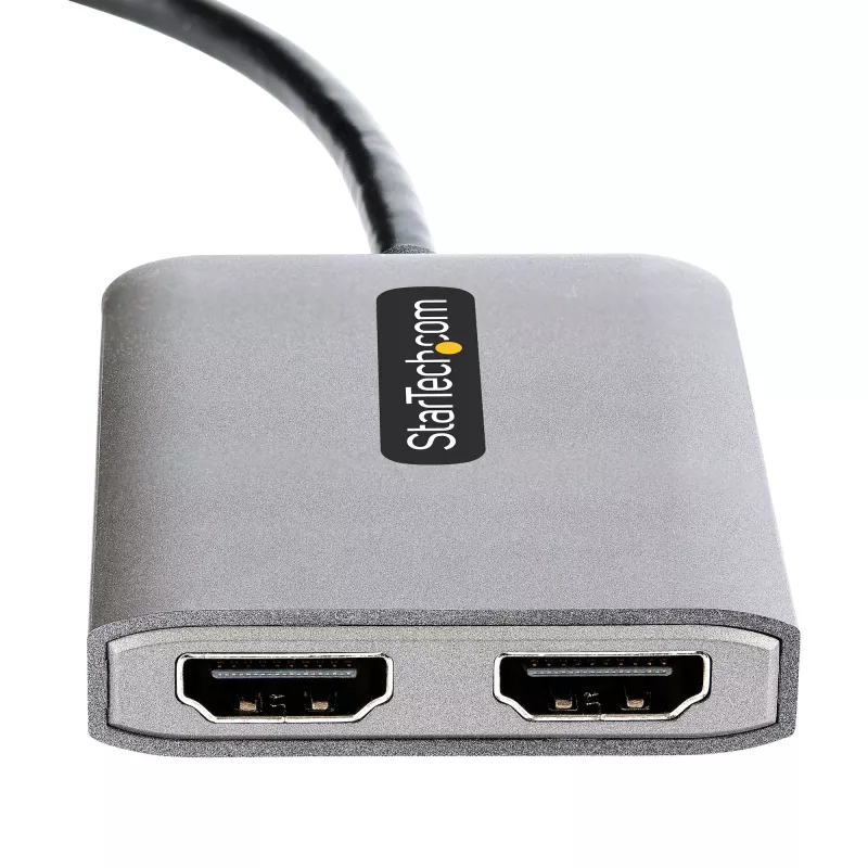 Hub MST USB-C a doppio HDMI StarTech.com - doppio HDMI 4K 60Hz - adattatore multi-monitor USB Type-C per laptop con cavo da 30cm - hub Multi-Stream Transport DP 1.4 - splitter USB-C a HDMI
