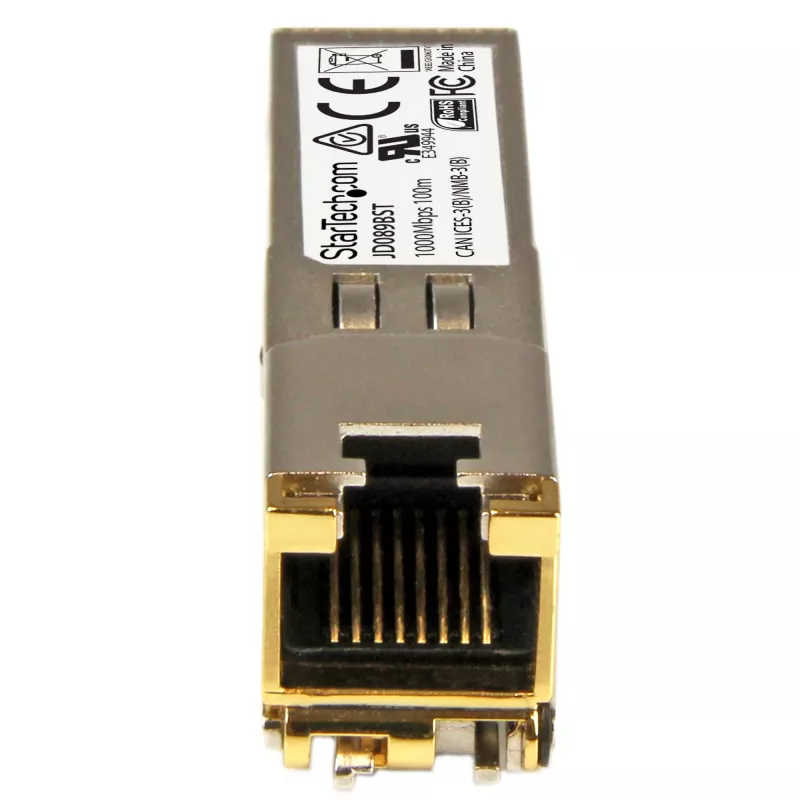StarTech.com JD089BST modulo transceiver SFP compatibile con HP JD089B, 10/100/1000BASE-TX, 1000BASE-T, RJ45 in rame, Gigabit Ethernet, 100 m