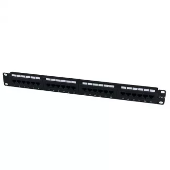 StarTech.com patch panel 24 porte 1U rackmount Cat 6 110, RJ-45, montaggio a rack, 1U, nero, RoHS, CE, ETL, UL