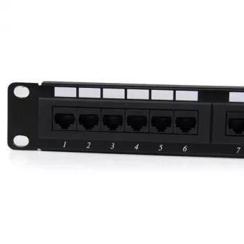 StarTech.com patch panel 24 porte 1U rackmount Cat 6 110, RJ-45, montaggio a rack, 1U, nero, RoHS, CE, ETL, UL