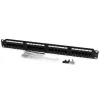 StarTech.com patch panel 24 porte 1U rackmount Cat 6 110, RJ-45, montaggio a rack, 1U, nero, RoHS, CE, ETL, UL