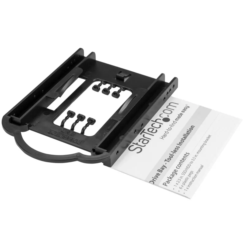 StarTech.com supporto per SSD/HDD da 2,5 pollici per vano unità da 3,5 pollici – installazione senza attrezzi