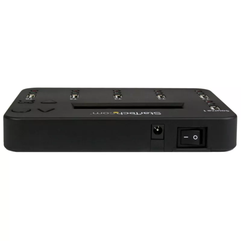 StarTech.com duplicatore e cancellatore USB standalone 1-a-5, copiatore multi-USB flash drive, copia di sistema e file e dell'intera unità a 1,5 GB/min, cancellazione singola e a 3 passaggi, display LCD – TAA