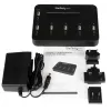 StarTech.com duplicatore e cancellatore USB standalone 1-a-5, copiatore multi-USB flash drive, copia di sistema e file e dell'intera unità a 1,5 GB/min, cancellazione singola e a 3 passaggi, display LCD – TAA