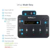 StarTech.com duplicatore e cancellatore USB standalone 1-a-5, copiatore multi-USB flash drive, copia di sistema e file e dell'intera unità a 1,5 GB/min, cancellazione singola e a 3 passaggi, display LCD – TAA