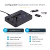 StarTech.com duplicatore e cancellatore USB standalone 1-a-5, copiatore multi-USB flash drive, copia di sistema e file e dell'intera unità a 1,5 GB/min, cancellazione singola e a 3 passaggi, display LCD – TAA