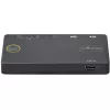 StarTech.com switch KVM ibrido 2 porte USB-A + HDMI e USB-C - monitor singolo 4K 60Hz HDMI 2.0 - switch KVM HDMI compatto da scrivania e/o laptop - alimentato via bus USB - compatibile Thunderbolt 3