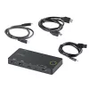 StarTech.com switch KVM ibrido 2 porte USB-A + HDMI e USB-C - monitor singolo 4K 60Hz HDMI 2.0 - switch KVM HDMI compatto da scrivania e/o laptop - alimentato via bus USB - compatibile Thunderbolt 3