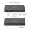 StarTech.com switch KVM ibrido 2 porte USB-A + HDMI e USB-C - monitor singolo 4K 60Hz HDMI 2.0 - switch KVM HDMI compatto da scrivania e/o laptop - alimentato via bus USB - compatibile Thunderbolt 3