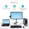 StarTech.com switch KVM ibrido 2 porte USB-A + HDMI e USB-C - monitor singolo 4K 60Hz HDMI 2.0 - switch KVM HDMI compatto da scrivania e/o laptop - alimentato via bus USB - compatibile Thunderbolt 3