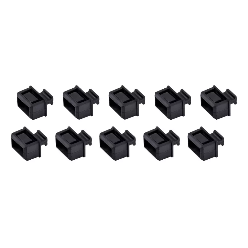 StarTech.com tappi antipolvere per SFP – confezione da 10, SFP, gomma, nero, switch di rete, 14,6 mm, 10,1 mm