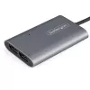StarTech.com adattatore da Thunderbolt a dual DisplayPort DP 1.4, convertitore Thunderbolt a DP dual 4K 60Hz o singolo 8K/5K, adattatore video 2x monitor DisplayPort - Mac e Windows
