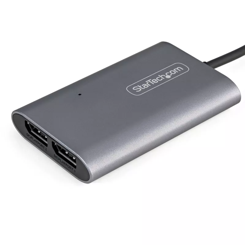 StarTech.com adattatore da Thunderbolt a dual DisplayPort DP 1.4, convertitore Thunderbolt a DP dual 4K 60Hz o singolo 8K/5K, adattatore video 2x monitor DisplayPort - Mac e Windows