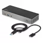StarTech.com dock USB-C e USB-A - docking station ibrida universale per laptop triple monitor DisplayPort e HDMI 4K 60Hz - Power Delivery 85W, hub 6x USB, GbE, audio - USB 3.1 Gen 2 10Gbps - TAA
