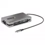 StarTech.com DKM31C3HVCPD adattatore multiporta USB-C / docking station per due monitor, 4K HDMI 2.0, VGA, video USB-C DP Alt Mode, 100 W PD Pass-Through, 2x USB-A 10 Gbps, GbE, MST, grigio