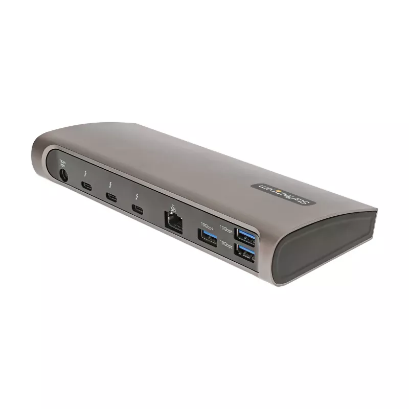 StarTech.com dock Thunderbolt 4, Power Delivery 96W, singolo 8K/dual monitor 4K 60Hz, 3xTB4/USB4 porte, 4xUSB-A, SD, GbE, docking station Thunderbolt 4 per Windows o MacBook TB3, cavo 0,8m