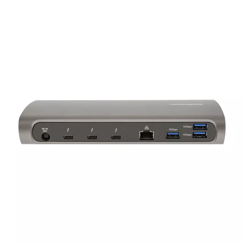 StarTech.com dock Thunderbolt 4, Power Delivery 96W, singolo 8K/dual monitor 4K 60Hz, 3xTB4/USB4 porte, 4xUSB-A, SD, GbE, docking station Thunderbolt 4 per Windows o MacBook TB3, cavo 0,8m