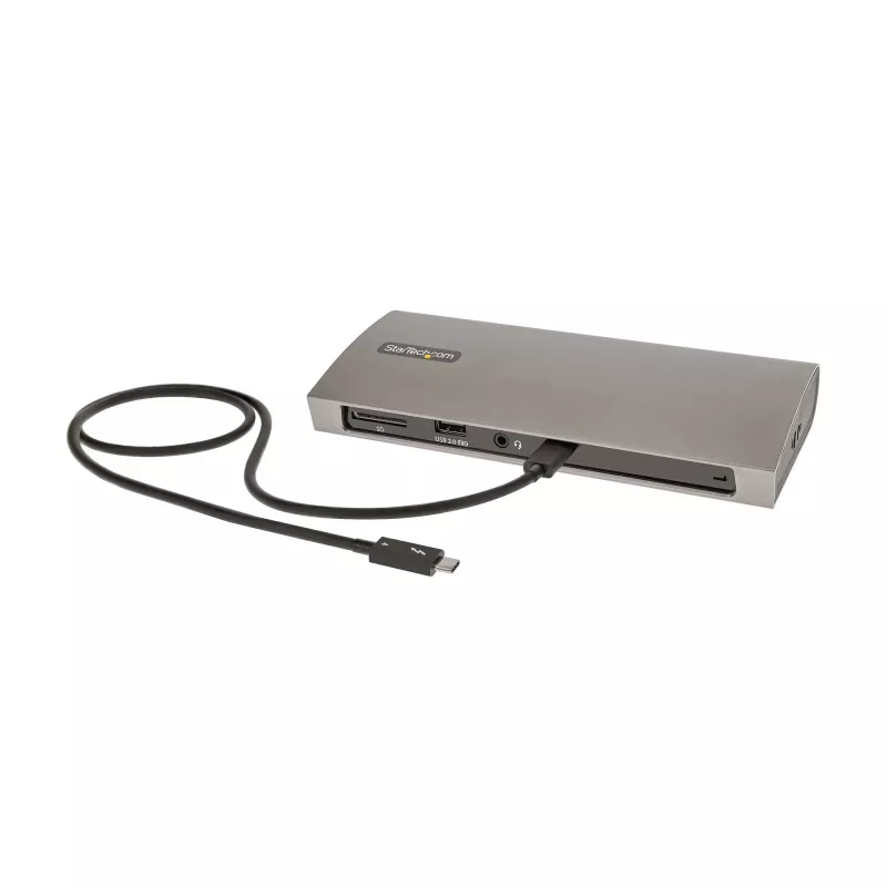 StarTech.com dock Thunderbolt 4, Power Delivery 96W, singolo 8K/dual monitor 4K 60Hz, 3xTB4/USB4 porte, 4xUSB-A, SD, GbE, docking station Thunderbolt 4 per Windows o MacBook TB3, cavo 0,8m
