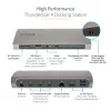 StarTech.com dock Thunderbolt 4, Power Delivery 96W, singolo 8K/dual monitor 4K 60Hz, 3xTB4/USB4 porte, 4xUSB-A, SD, GbE, docking station Thunderbolt 4 per Windows o MacBook TB3, cavo 0,8m
