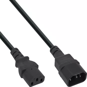 Prolunga per apparecchi a freddo C13/C14 InLine 16631A nero 1,5 m