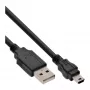 Cavo Mini USB 2.0 InLine connettore USB Type-A maschio / connettore Mini B maschio, 5 poli, nero, 5 m