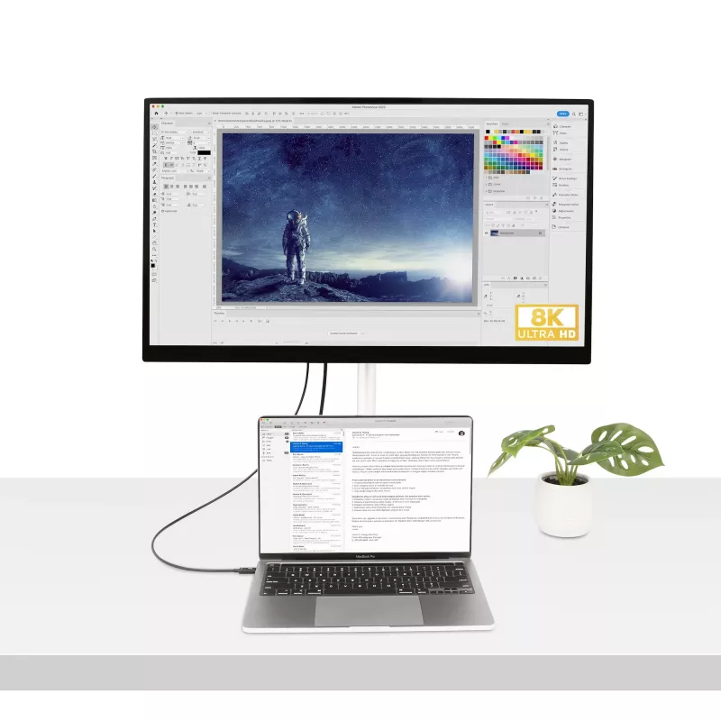 Cavo Thunderbolt 4 StarTech.com 0,5 m – 40 Gbit/s – 100W PD – video 4K/8K – cavo Thunderbolt certificato Intel – compatibile con USB 4/Thunderbolt 3/USB 3.2/USB Type-C/DisplayPort