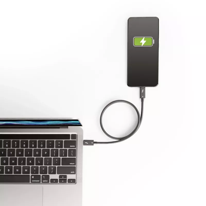 Cavo Thunderbolt 4 StarTech.com 0,5 m – 40 Gbit/s – 100W PD – video 4K/8K – cavo Thunderbolt certificato Intel – compatibile con USB 4/Thunderbolt 3/USB 3.2/USB Type-C/DisplayPort