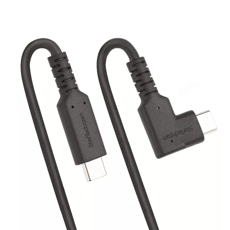 Cavo USB-C robusto ad angolo retto StarTech.com 0,9 m, USB 3.2 Gen 2 (10 Gbps), cavo dati USB-C su C a piena capacità dati, DP Alt-Mode 4K 60Hz, 100W Power Delivery – cavo USB Type-C a 90 gradi