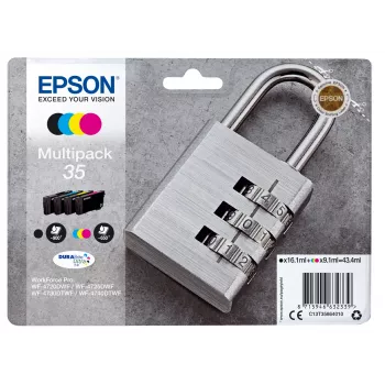 Epson Padlock multipack 4 colori 35 DURABrite Ultra Ink