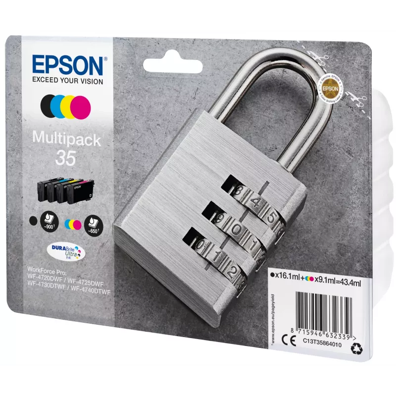 Epson Padlock multipack 4 colori 35 DURABrite Ultra Ink