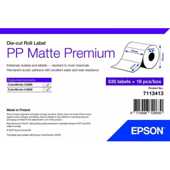 Etichetta adesiva per stampante Epson 7113413 bianco 7,6 x 5,1 cm