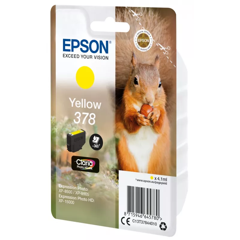 Cartuccia Epson 378 giallo 360 pagine inchiostro C13T37844010