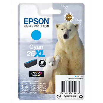 Epson Polar bear confezione singola ciano 26XL Claria Premium Ink