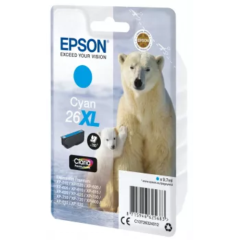 Epson Polar bear confezione singola ciano 26XL Claria Premium Ink