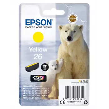 Epson Polar bear confezione singola giallo 26 Claria Premium Ink