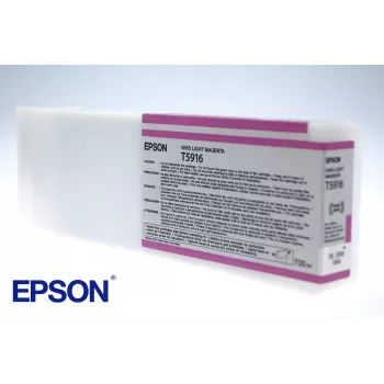 Epson confezione singola Vivid Light Magenta T591600, magenta chiaro, inchiostro pigmentato, 700 ml, 1 pz.