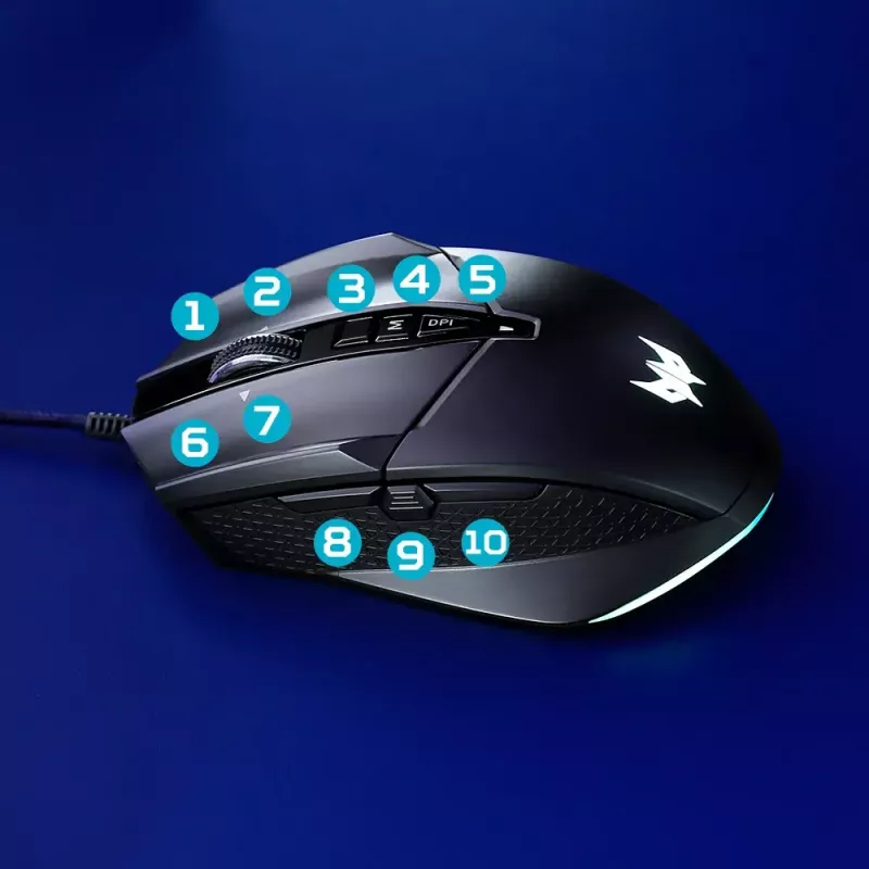 Mouse da gaming Acer Predator Cestus 335
